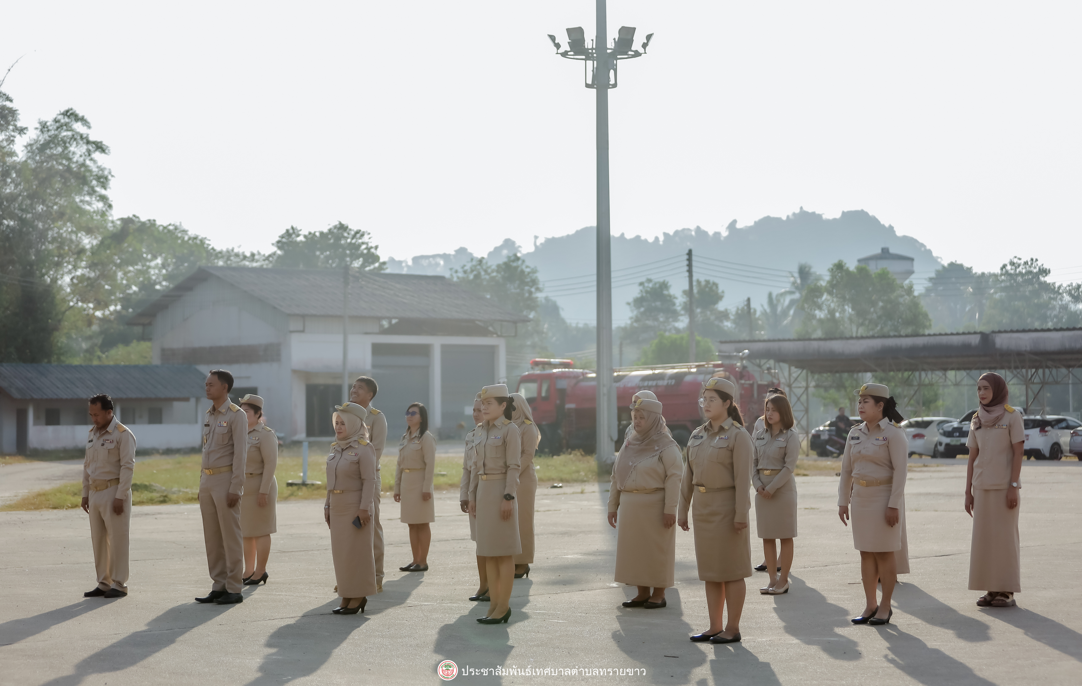 กิจกรรมเคารพธงชาติใน วันจันทร์ที่ 5 กุมภาพันธ์ 2567 เวลา 08.00 น. 
ณ ลานหน้าเสาธง เทศบาลตำบลทรายขาว